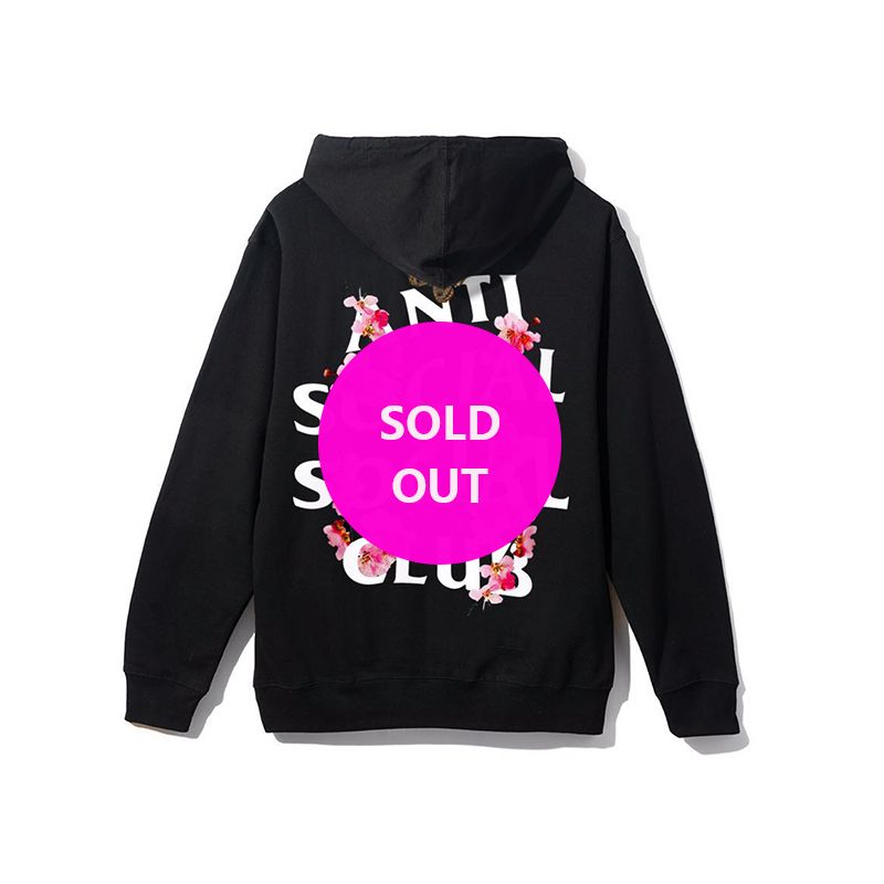 Peach Love Black Hoodie